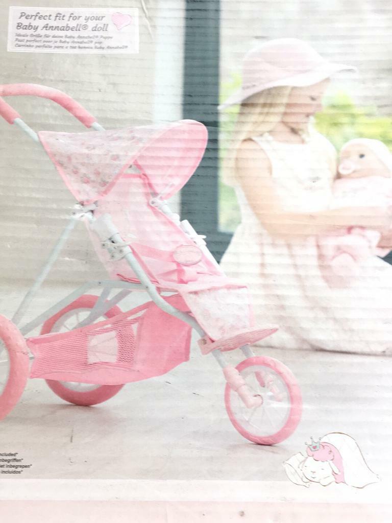 baby annabell tri pushchair